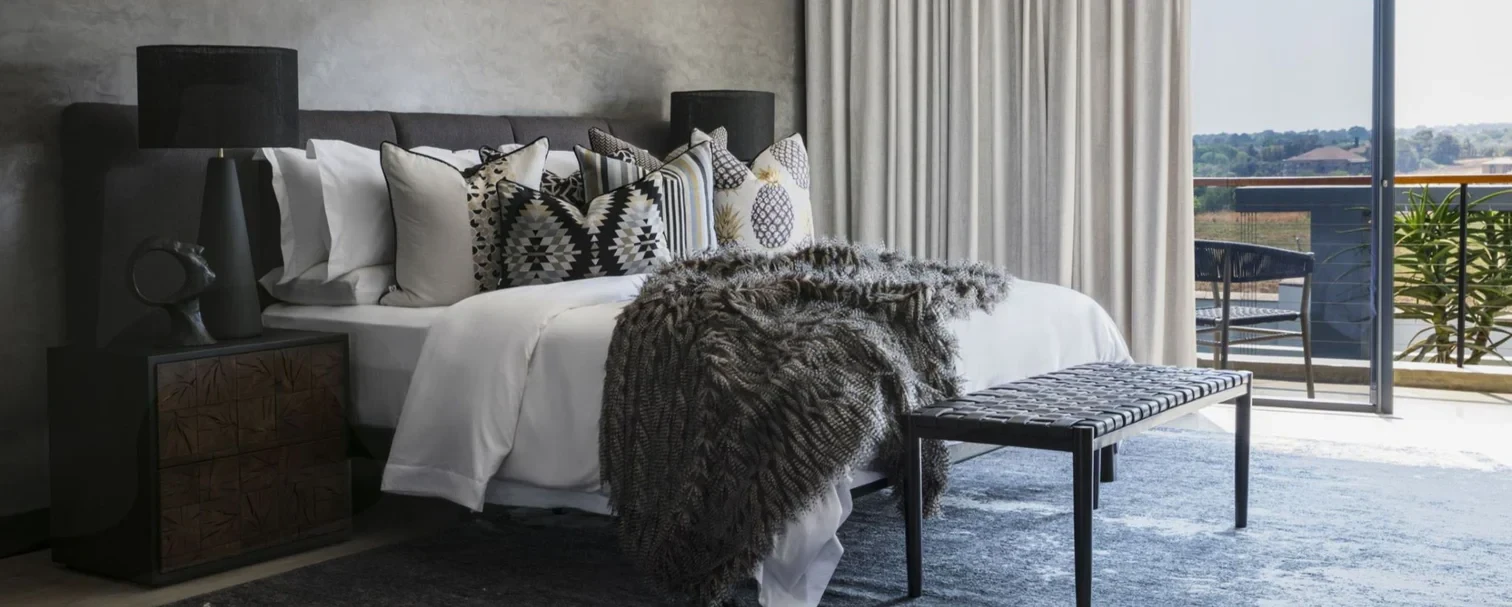Layered luxury bedroom interior from the Giava Interiors credentials
